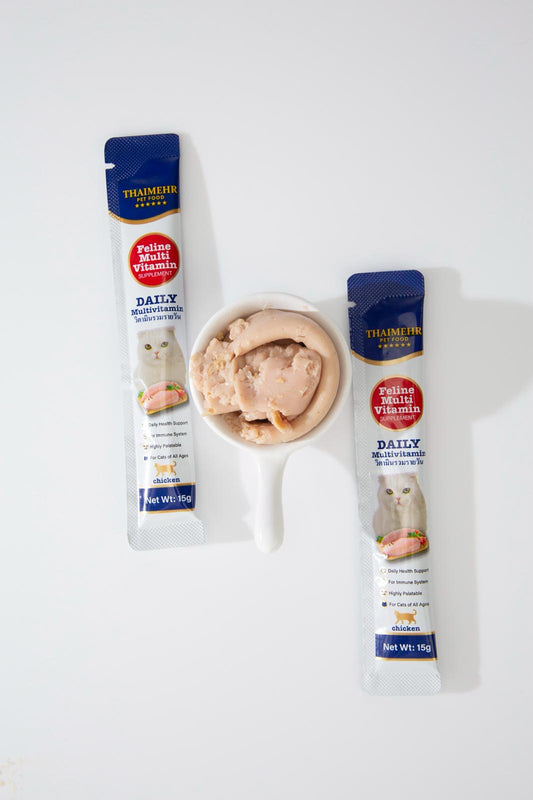 Thaimehr Daily Multivitamin Creamy Cat Treat ( 30 pc pack )