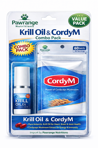 Cordy M & Krill Oil Ex Essential Health Combo